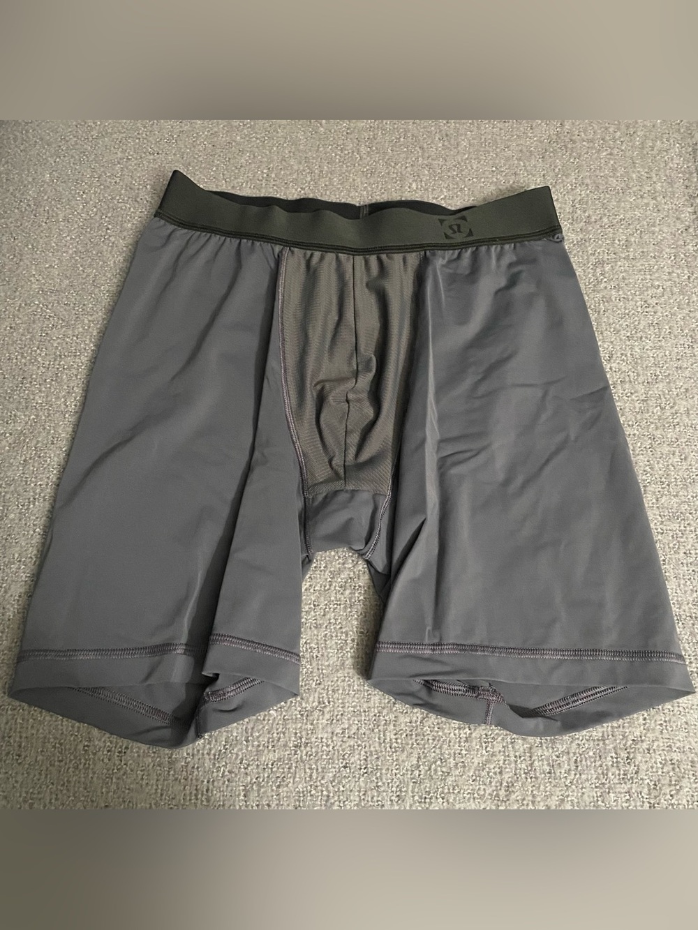 lululemon athletica Men's Gray Boxer Briefs with Mesh Pouch